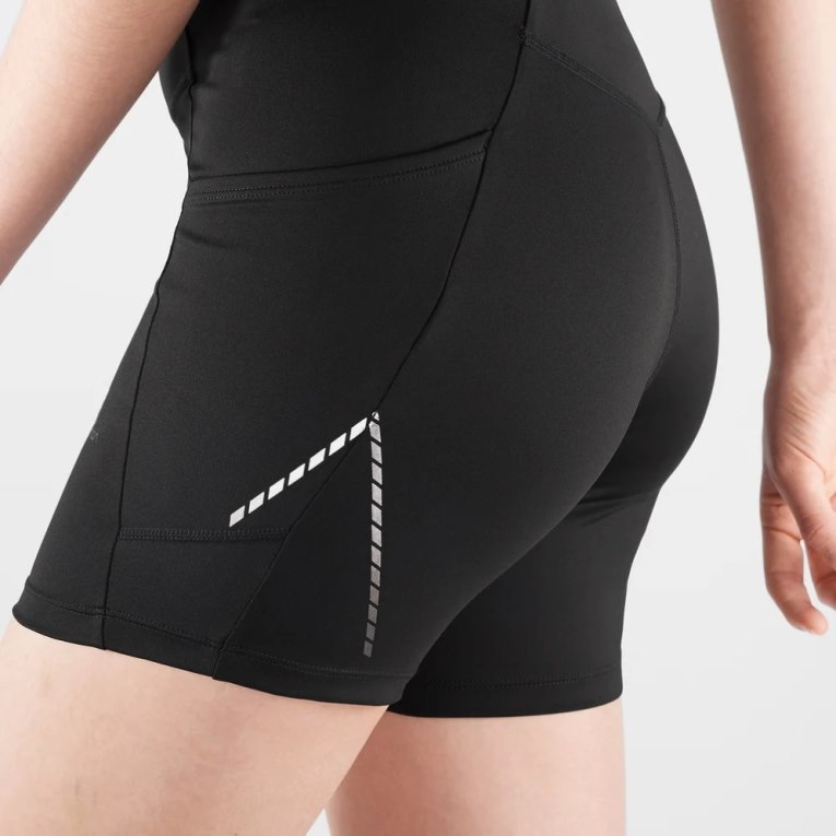 Salomon Cross Run 5'' Short Women's Running Tights Black | CA 56B47
